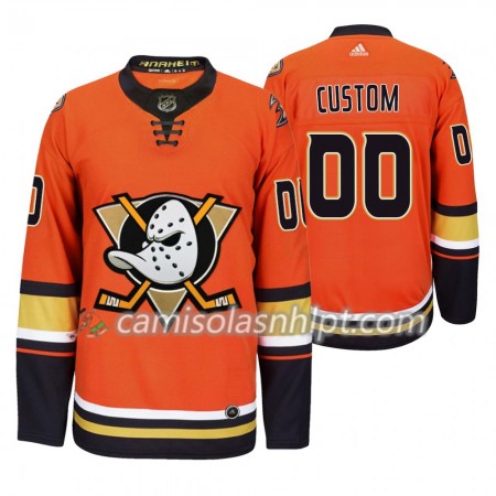 Camisola Anaheim Ducks Personalizado Adidas 2019-2020 Laranja Authentic - Homem